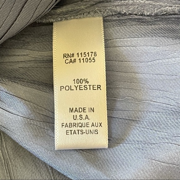 NWT Komarov Charmeuse Chiffon Long Sleeve Midi Dress Persian Violet Small - Picture 16 of 16